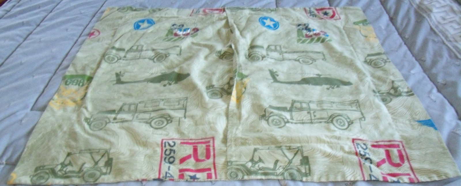 military pillow sham helicopters, trucks standard home trends for kids