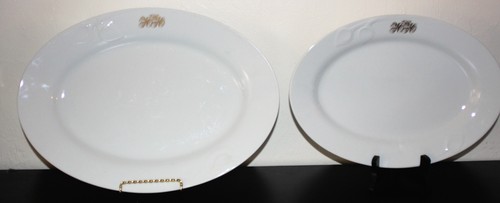 HUTSCHREUTHER Fleuron Blanche 52-pcs Platters Cups Plates Bowls Monogrammed VTG