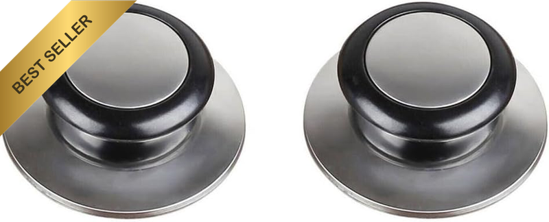 2PCS Kitchen Pot Lid Replacement Knob Handle Set, 2.17 X 0.79-Inch Durable Stain