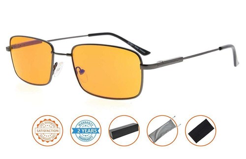 Anti 97% Blue Rays,Reduce Eyestrain,Memory Bridge,Titanium,Computer Reading...