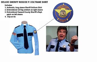 Rosco P. Coltrane Quality Uniform SHIRT Dukes Hazzard James Best Costume