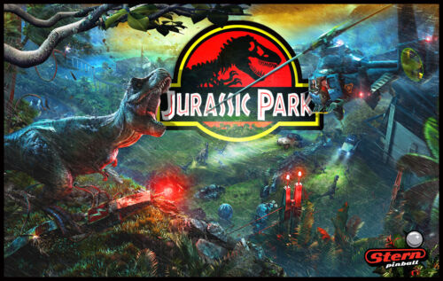 Jurassic Park Pinball Alternate Translite 2019 4 versions to choose from!