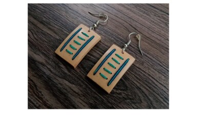 Womens Coconut Earrings Coconut Shell Earrings Coconut Shell Hoop Earrings Handm