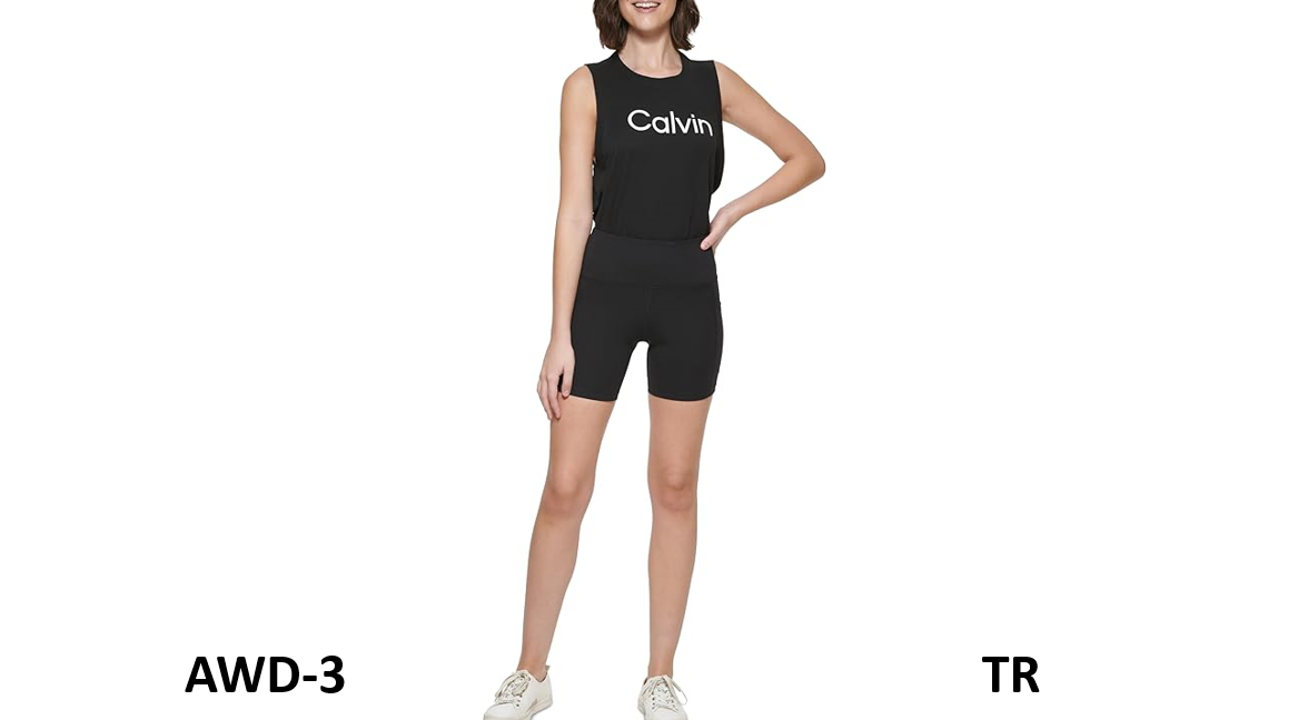 Calvin Klein Performance Womens Side Pocket Bike Shorts, X-Small, Black