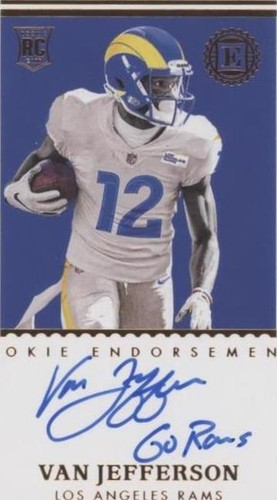 2020 Panini Encased Van Jefferson #RE-VJ