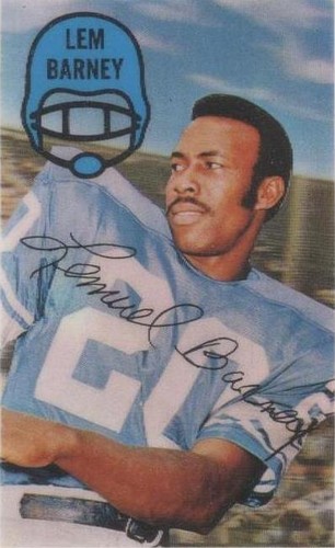 1970 Kellogg's 3-D Super Stars Lem Barney #37