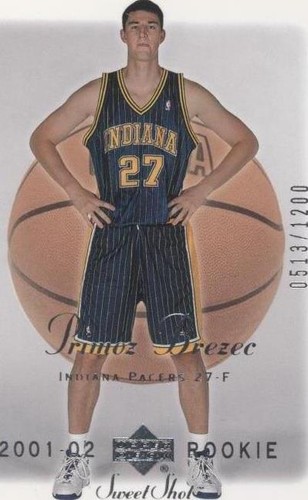 2001-02 Upper Deck Sweet Shot - Primoz Brezec #109
