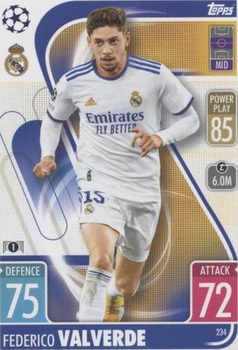 2021-22 Topps Match Attax UCL Federico Valverde #234