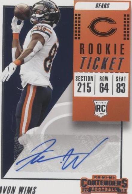 2018 Panini Contenders Javon Wims #218