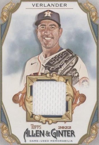 2022 Topps Allen & Ginter - Justin Verlander #AGRB-JV