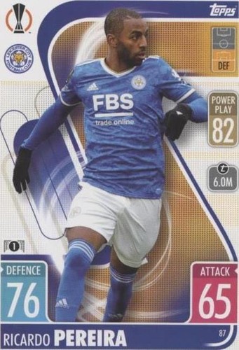 2021-22 Topps Match Attax UCL Ricardo Pereira #87