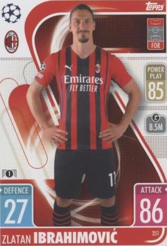 2021-22 Topps Match Attax UCL Zlatan Ibrahimovic #351