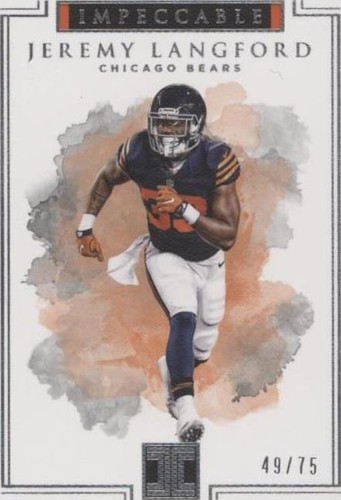2017 Panini Impeccable Jeremy Langford #8