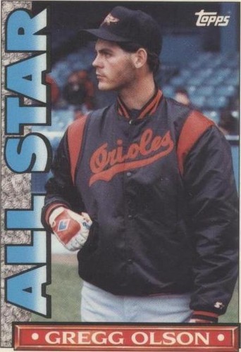 1990 Topps TV Glossy All-Star Set - Gregg Olson #30