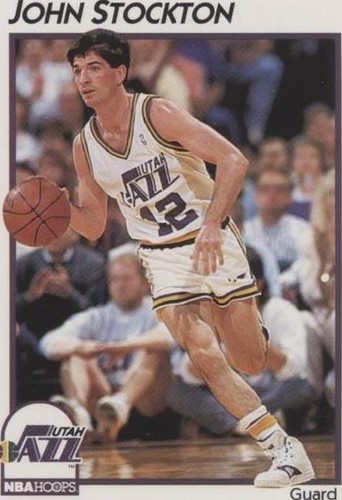 JOHN STOCKTON - card #25 - ALL STAR WEST - HOOPS 1990-1991