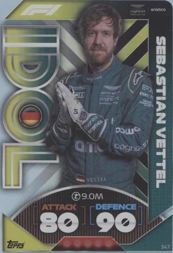 2022 Topps F1 Turbo Attax - Sebastian Vettel #347