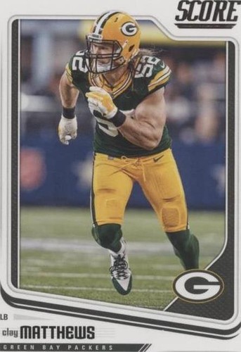 2018 Score Clay Matthews #117