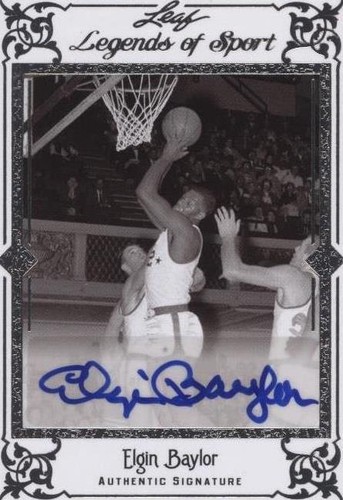 2012 Leaf Legends of Sport - Elgin Baylor #BA-EB2