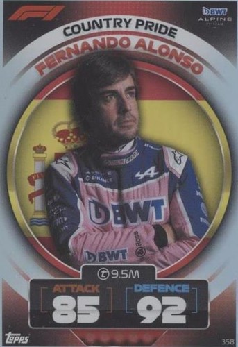 2022 Topps F1 Turbo Attax - Fernando Alonso #358