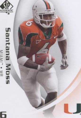 2010 SP Authentic Santana Moss #85