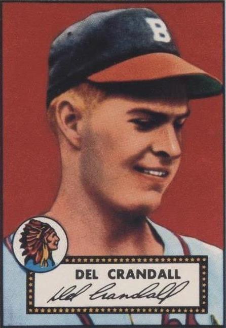 1983 Topps 1952 série de reimpressão - Del Crandall #162