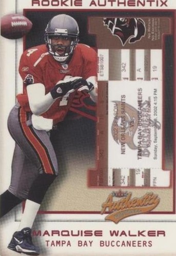 2002 Fleer Authentix Marquise Walker #113