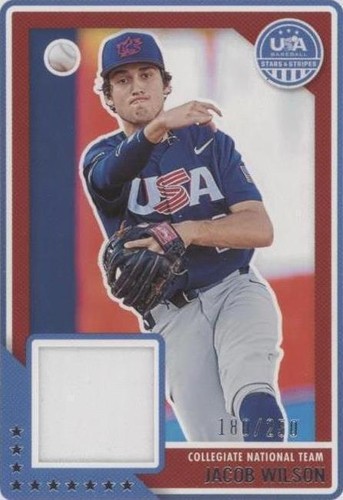 2023 Panini USA Baseball Stars & Stripes - Jacob Wilson #USAM-JW