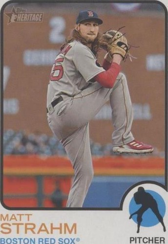 2022 Topps Heritage High Number - Matt Strahm #674