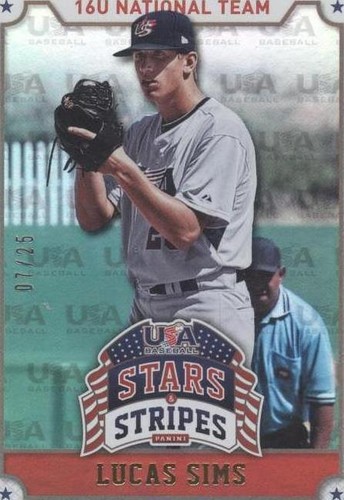 2015 Panini Stars and Stripes Longevity - Lucas Sims #66