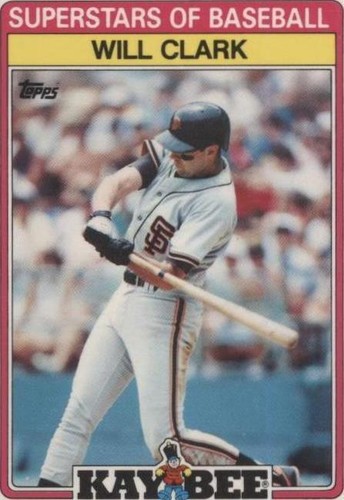 1989 Topps Kay Bee Toys Superstars of Baseball - Will Clark #6