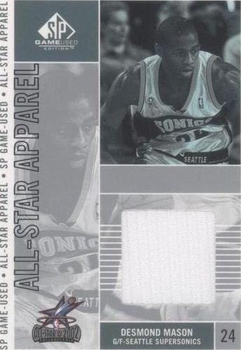 2002-03 SP Game Used Edition - Desmond Mason #DM-AS
