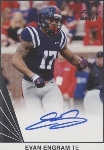 2017 Leaf Ultimate Draft Evan Engram #BA-EE1