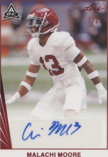 2021 Leaf Memories Malachi Moore #BA-MM1