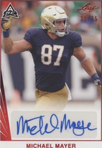 2021 Leaf Memories Michael Mayer #BA-MM3
