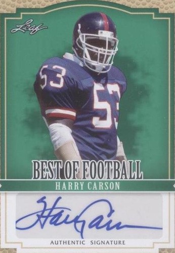 2012 Leaf Best of Football Harry Carson #BA-HC1