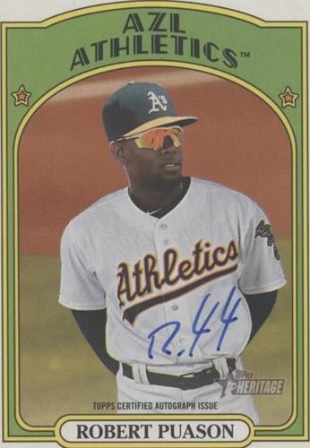 2021 Topps Heritage Minor League Edition - Robert Puason #ROA-RP