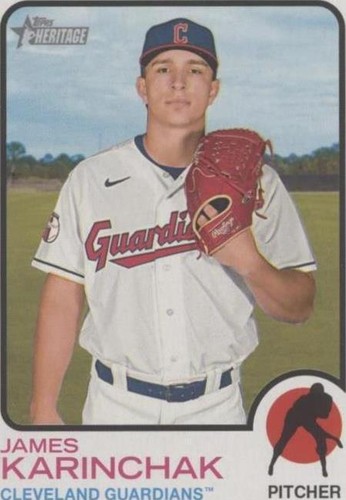 2022 Topps Heritage High Number - James Karinchak #615