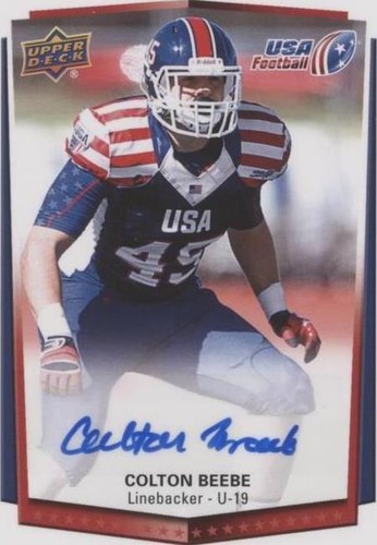 2015 Upper Deck USA Football Colton Beebe #38