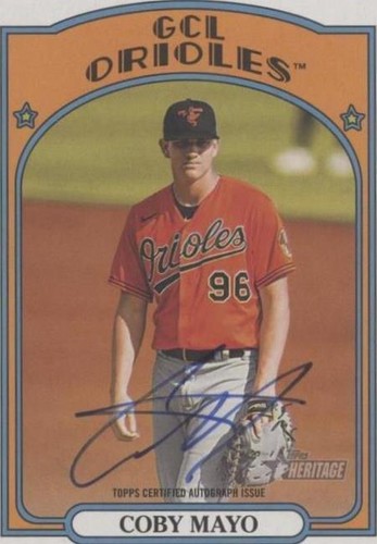 2021 Topps Heritage Minor League Edition - Coby Mayo #ROA-CM