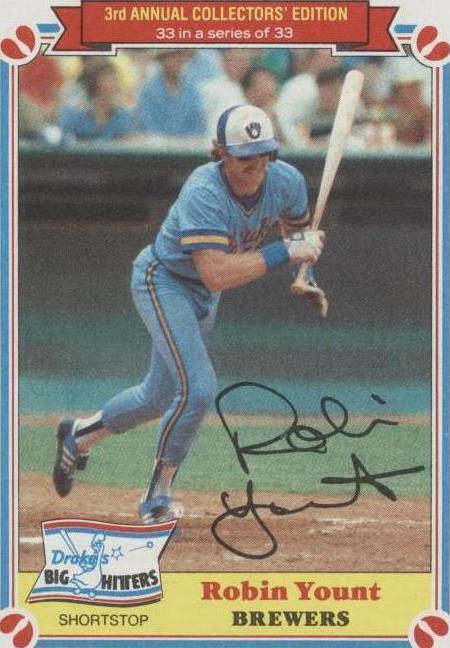 1983 Topps Drake's Big Hitters - Robin Yount #33