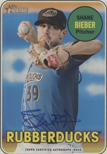 2018 Topps Heritage Minor League Edition - Shane Bieber #ROA-SB