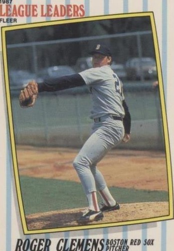 1987 Fleer Major League Leaders - Roger Clemens #10