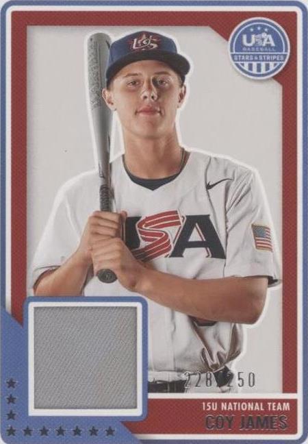 2023 Panini USA Baseball Stars & Stripes - Coy James #USAM-CJ