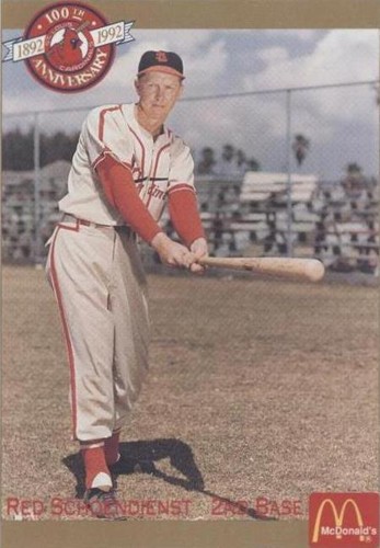 1992 Pacific McDonald's St. Louis Cardinals 100th Anniversary - Red Schoendienst #21