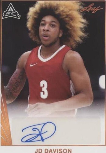 2021-22 Leaf Memories - JD Davison #BA-JDD