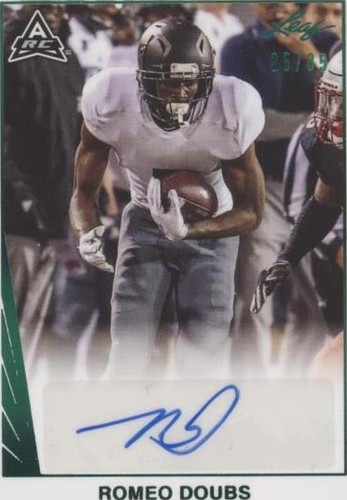 2021 Leaf Memories Romeo Doubs #BA-RD1