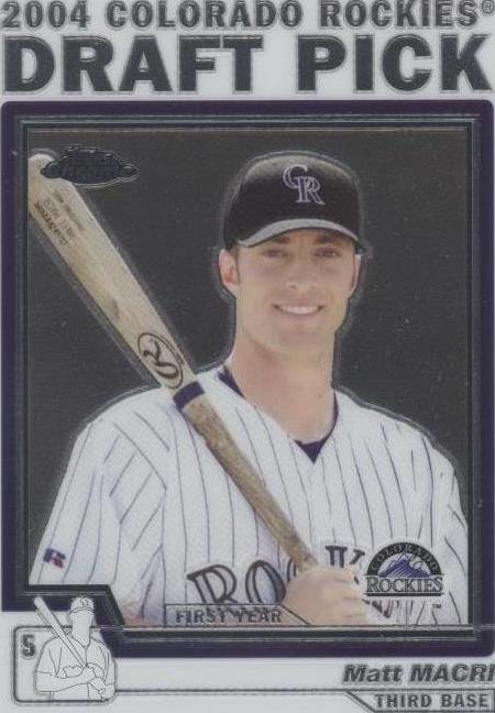 2004 Topps Chrome Traded & Rookies - Matt Macri #T90