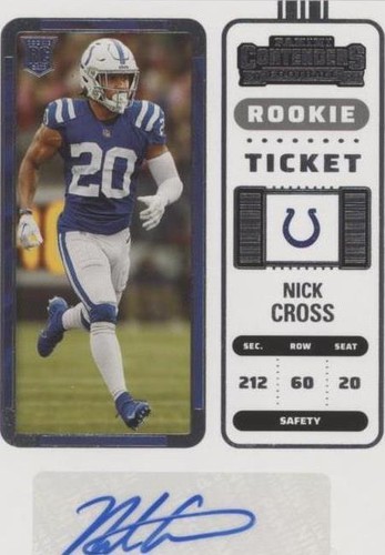 2022 Panini Contenders Nick Cross #196