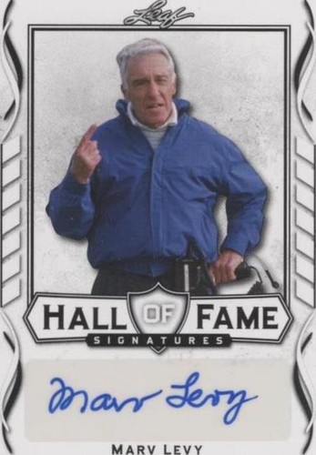 2021 Leaf Signature Marv Levy #HOF-ML1
