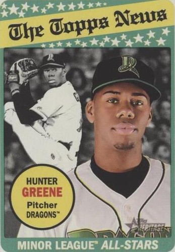 2018 Topps Heritage Minor League Edition - Hunter Greene #188